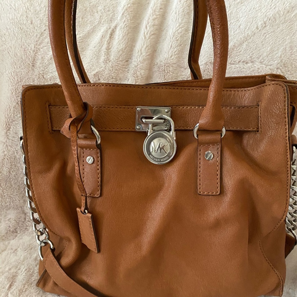 Michael Kors Leather Hamilton Tote